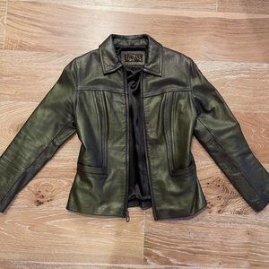 Vintage Guess Bronze Leather Jacket